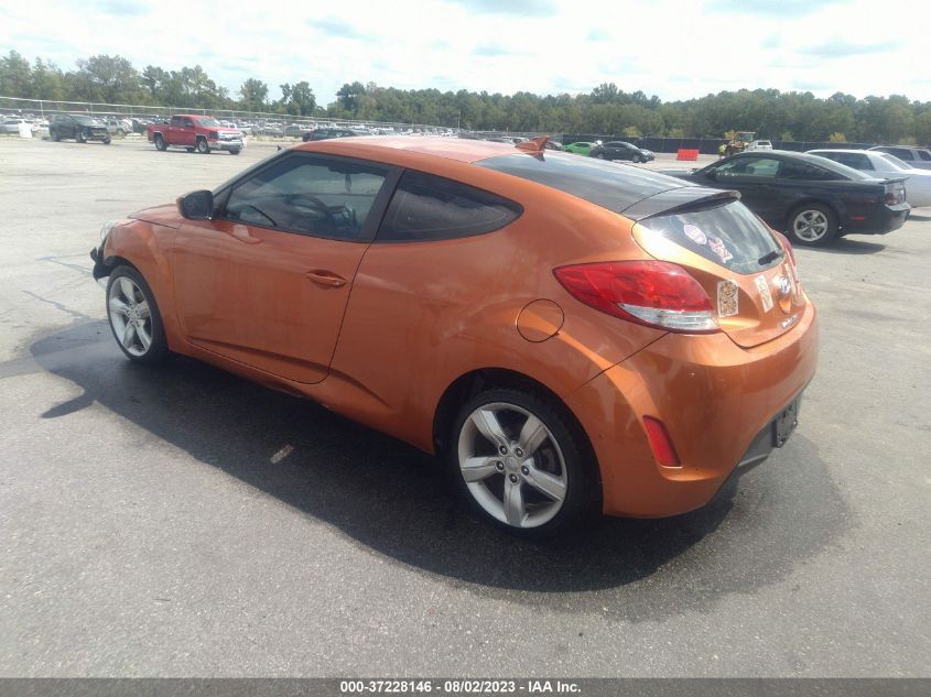 2013 HYUNDAI VELOSTER W/BLACK INT - KMHTC6ADXDU155142