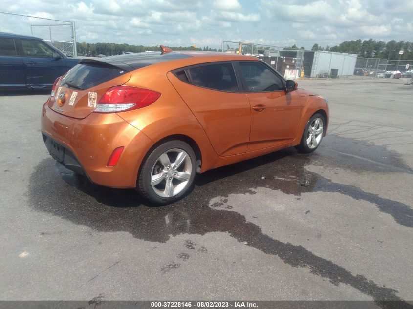 2013 HYUNDAI VELOSTER W/BLACK INT - KMHTC6ADXDU155142