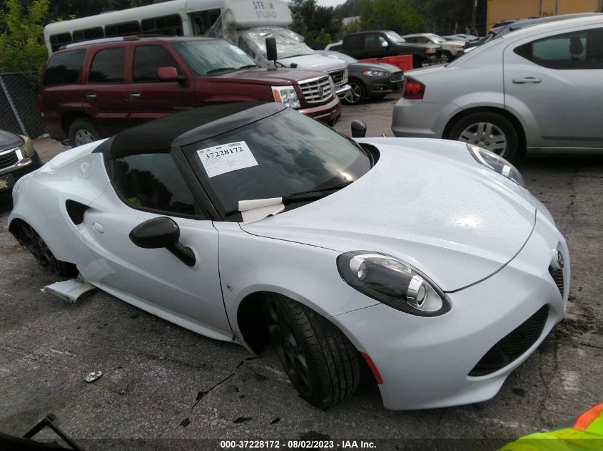 2016 ALFA ROMEO 4C SPIDER ZARBAAB45GM181312