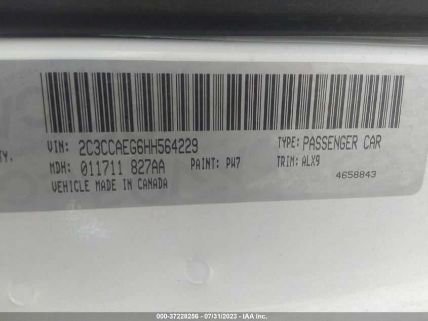 2017 CHRYSLER 300 300C - 2C3CCAEG6HH564229