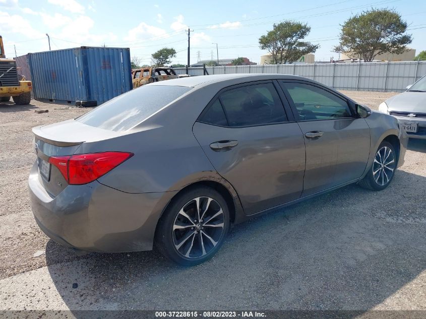 2018 TOYOTA COROLLA L/LE/XLE/SE/XSE - 5YFBURHE7JP843329