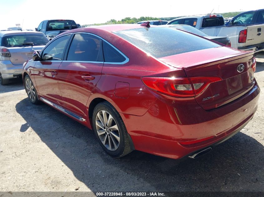 2015 HYUNDAI SONATA 2.4L SPORT - 5NPE34AFXFH174399