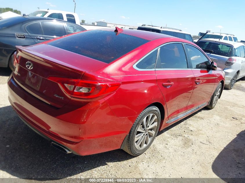 2015 HYUNDAI SONATA 2.4L SPORT - 5NPE34AFXFH174399