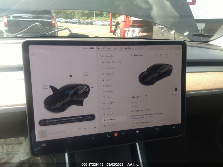 2020 TESLA MODEL 3 LONG RANGE - 5YJ3E1EB0LF599826