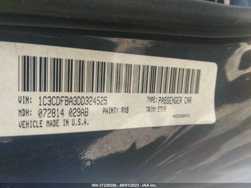2013 DODGE DART SXT - 1C3CDFBA3DD324525