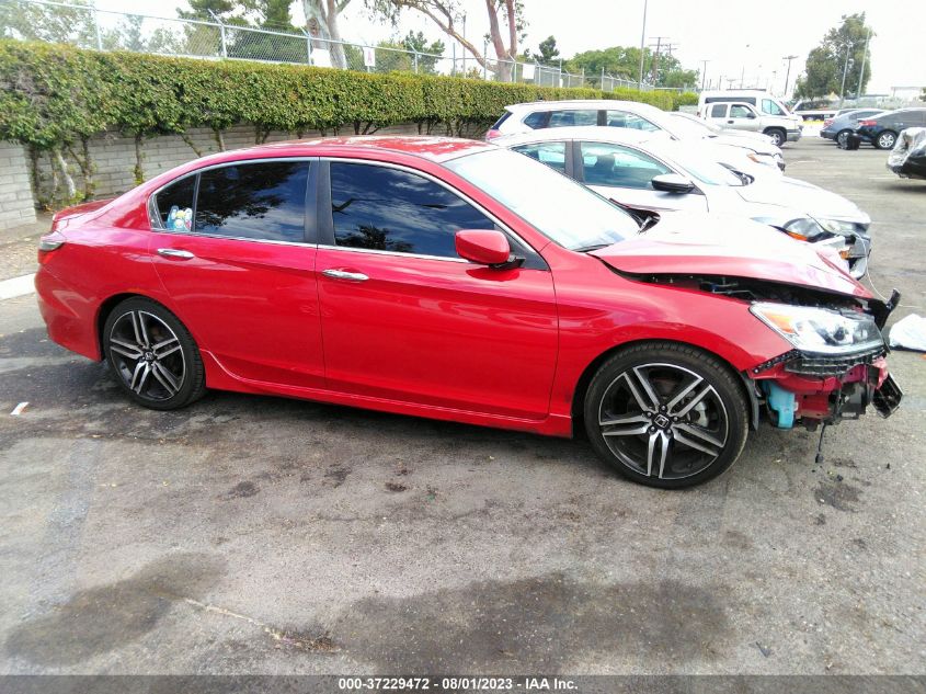 2016 HONDA ACCORD SEDAN SPORT - 1HGCR2F58GA201829