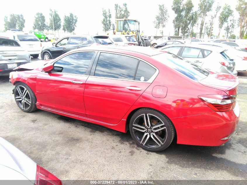 2016 HONDA ACCORD SEDAN SPORT - 1HGCR2F58GA201829