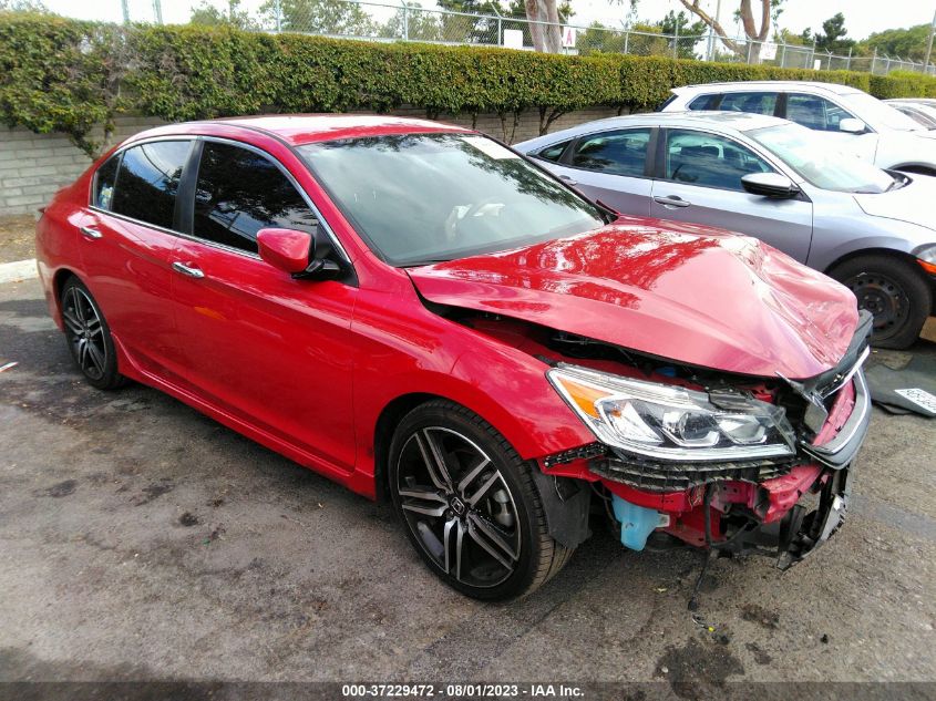 2016 HONDA ACCORD SEDAN SPORT - 1HGCR2F58GA201829
