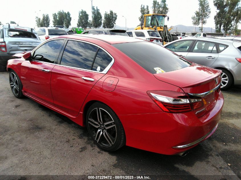 2016 HONDA ACCORD SEDAN SPORT - 1HGCR2F58GA201829