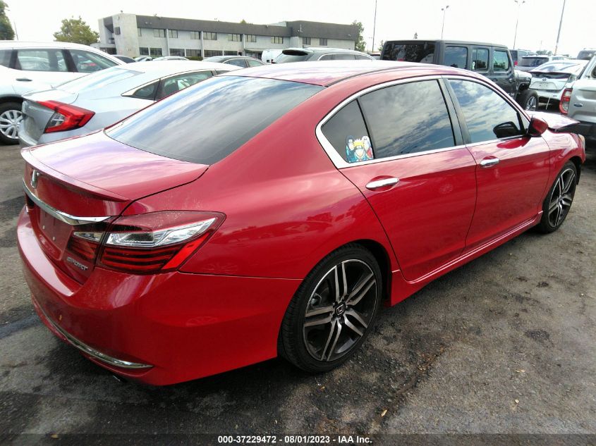 2016 HONDA ACCORD SEDAN SPORT - 1HGCR2F58GA201829
