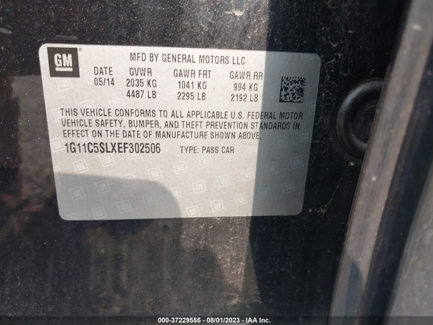 2014 CHEVROLET MALIBU LT - 1G11C5SLXEF302506