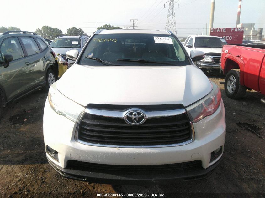 2015 TOYOTA HIGHLANDER XLE - 5TDJKRFH0FS076663