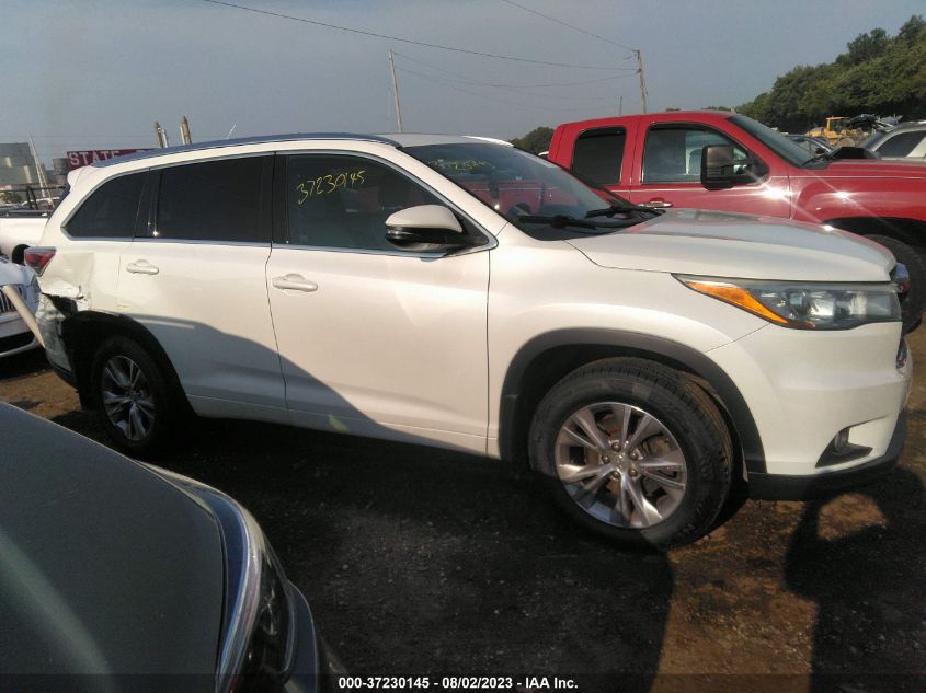 2015 TOYOTA HIGHLANDER XLE - 5TDJKRFH0FS076663