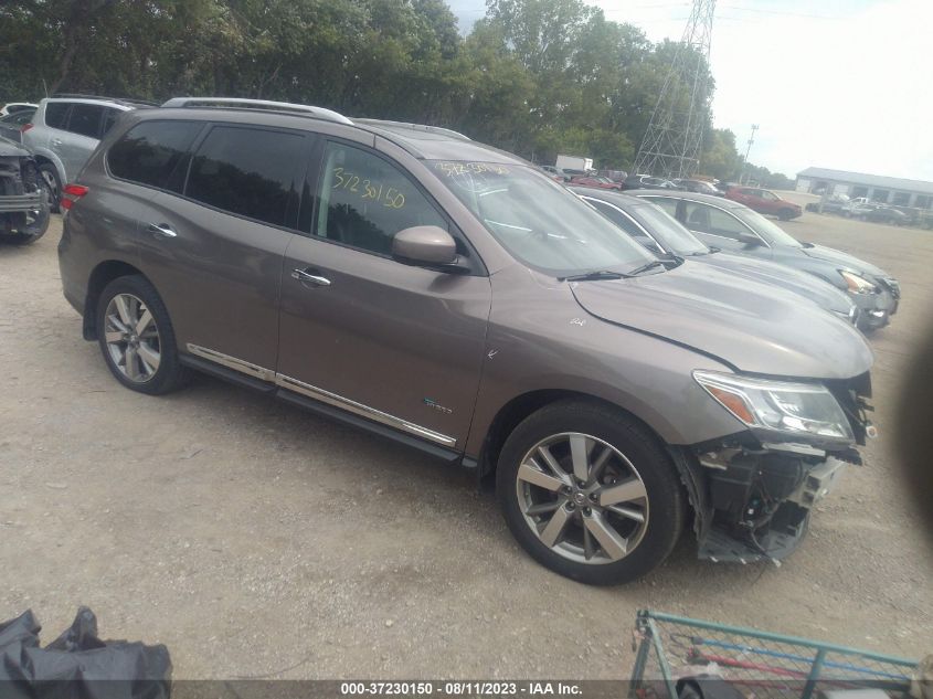 2014 NISSAN PATHFINDER PLATINUM HYBRID - 5N1CR2MM8EC631088
