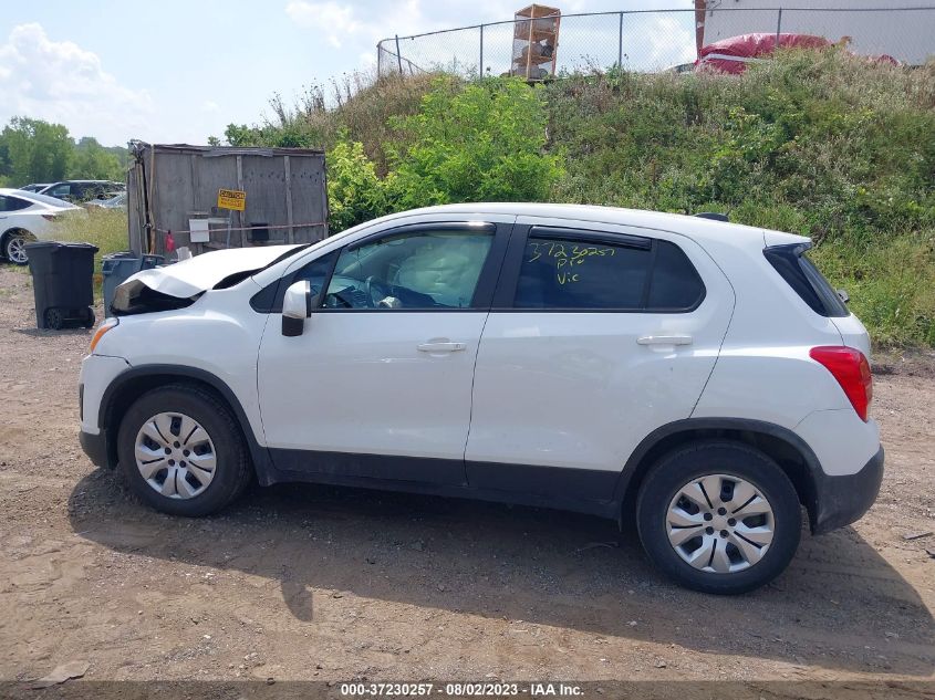 2016 CHEVROLET TRAX LS - KL7CJKSB7GB558041