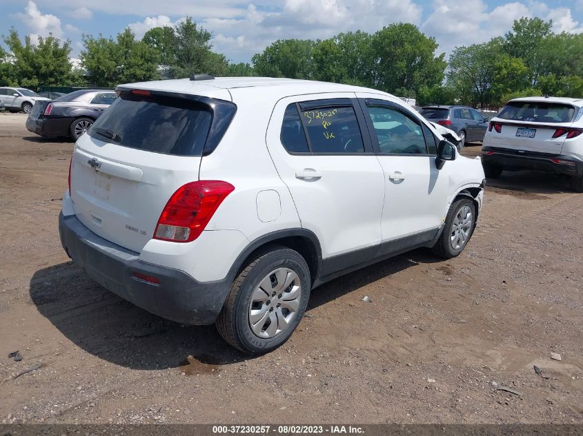 2016 CHEVROLET TRAX LS - KL7CJKSB7GB558041