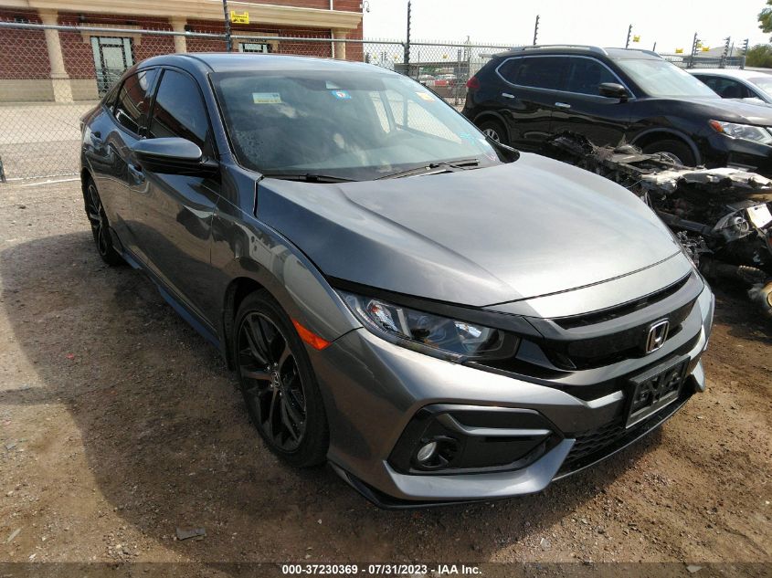 2021 HONDA CIVIC HATCHBACK SPORT - SHHFK7H40MU204405