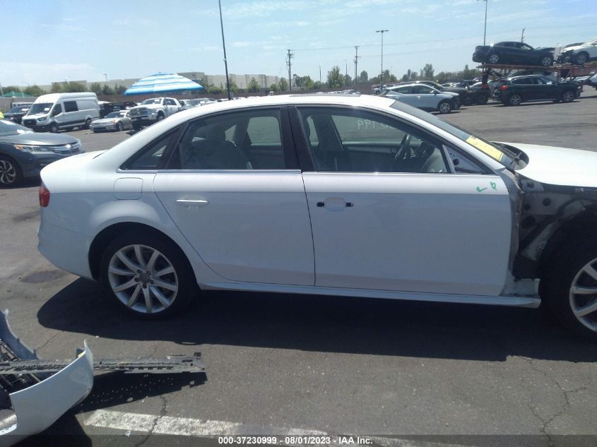 2014 AUDI A4 PREMIUM - WAUAFAFL0EN012067
