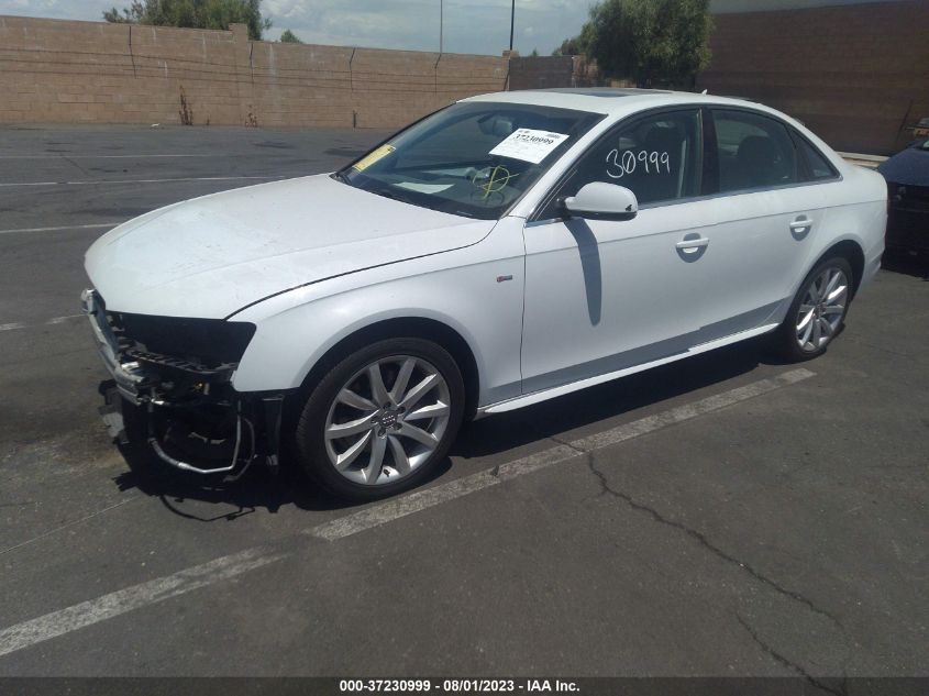 2014 AUDI A4 PREMIUM - WAUAFAFL0EN012067