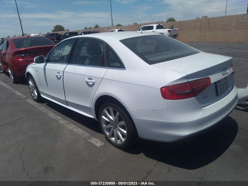 2014 AUDI A4 PREMIUM - WAUAFAFL0EN012067