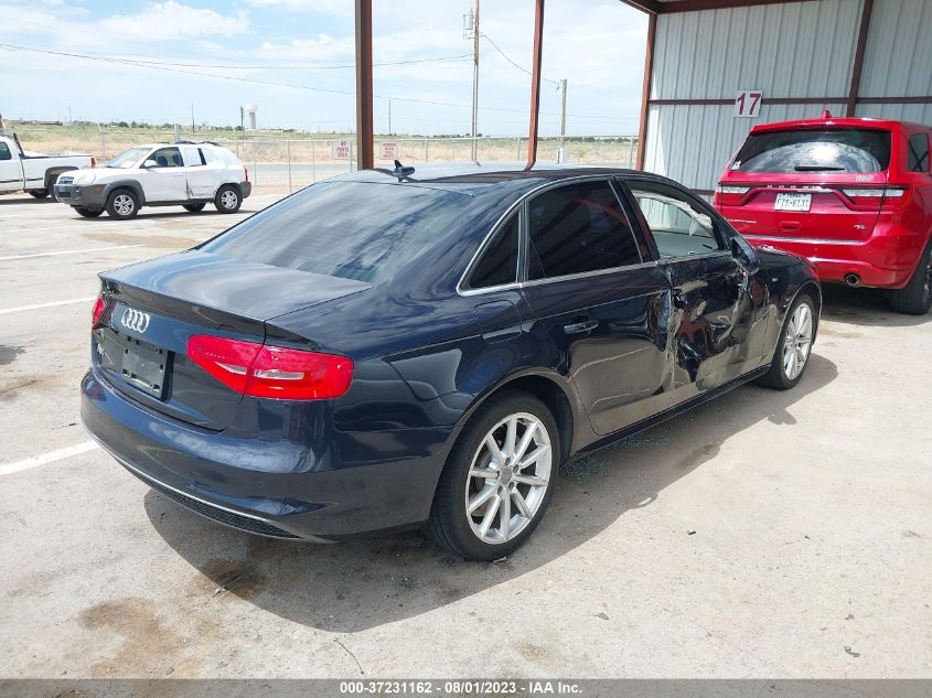 2014 AUDI A4 PREMIUM PLUS - WAUEFAFL8EN037073