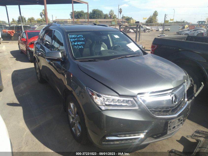 2015 ACURA MDX ADVANCE/ENTERTAINMENT PKG - 5FRYD3H87FB002999