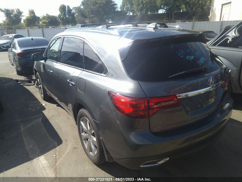 2015 ACURA MDX ADVANCE/ENTERTAINMENT PKG - 5FRYD3H87FB002999