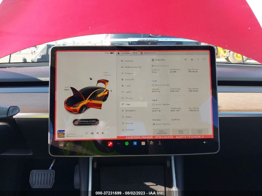 2020 TESLA MODEL 3 LONG RANGE - 5YJ3E1EB4LF664208