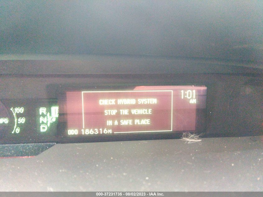 2013 TOYOTA PRIUS ONE/TWO/THREE/FOUR/FIVE - JTDKN3DU9D1706814