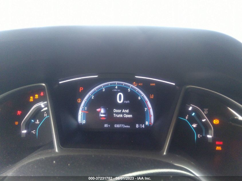 2019 HONDA CIVIC SEDAN EX - JHMFC1F36KX010095