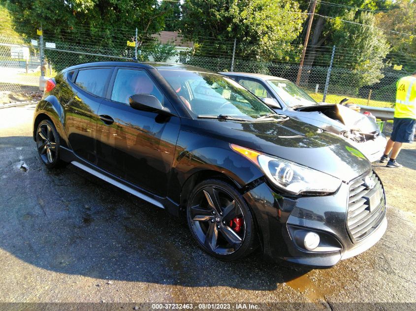 2014 HYUNDAI VELOSTER TURBO R-SPEC - KMHTC6AE5EU209862