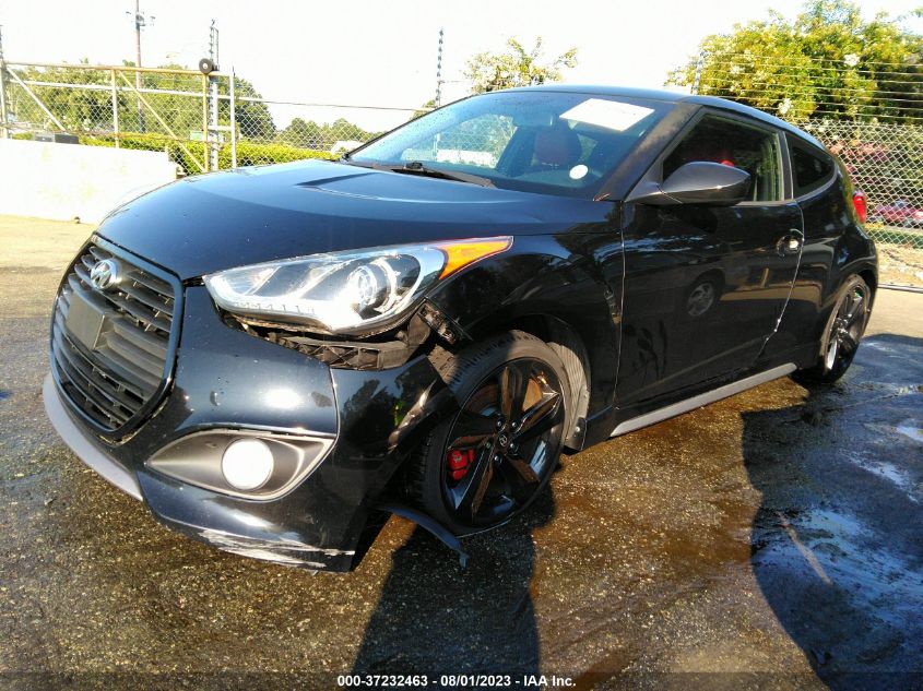 2014 HYUNDAI VELOSTER TURBO R-SPEC - KMHTC6AE5EU209862