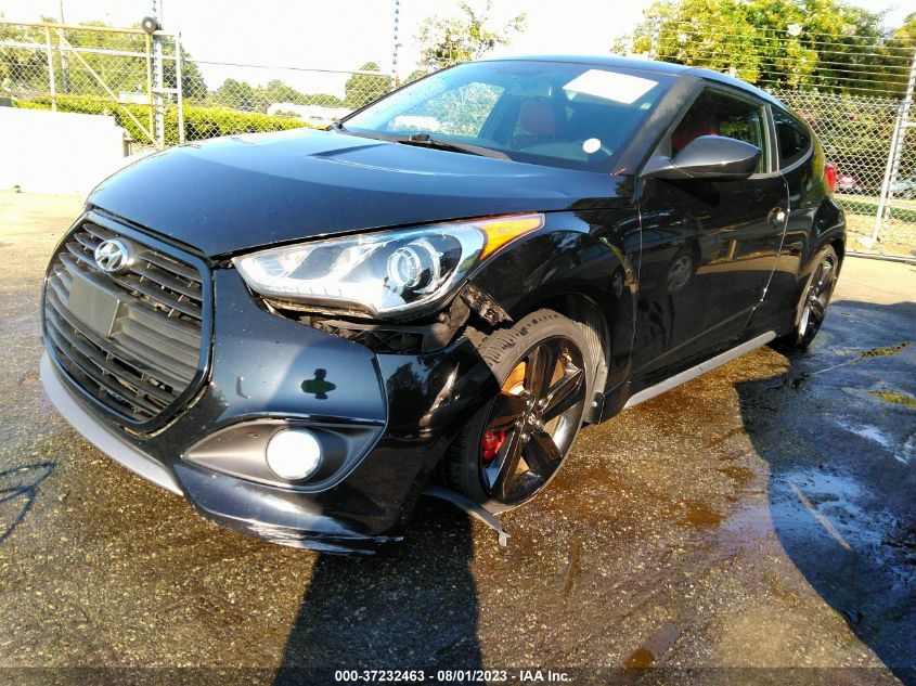 2014 HYUNDAI VELOSTER TURBO R-SPEC - KMHTC6AE5EU209862