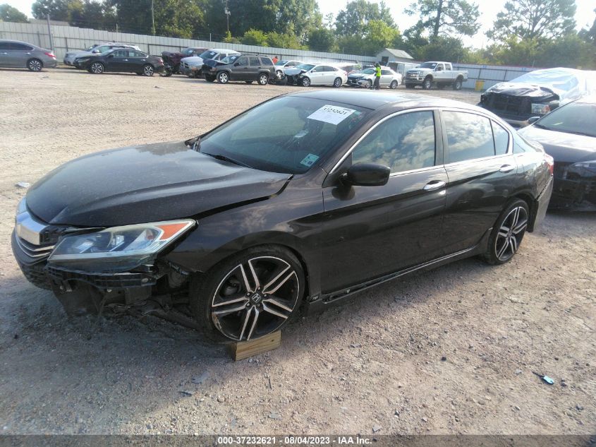 2016 HONDA ACCORD SEDAN SPORT - 1HGCR2F52GA037770