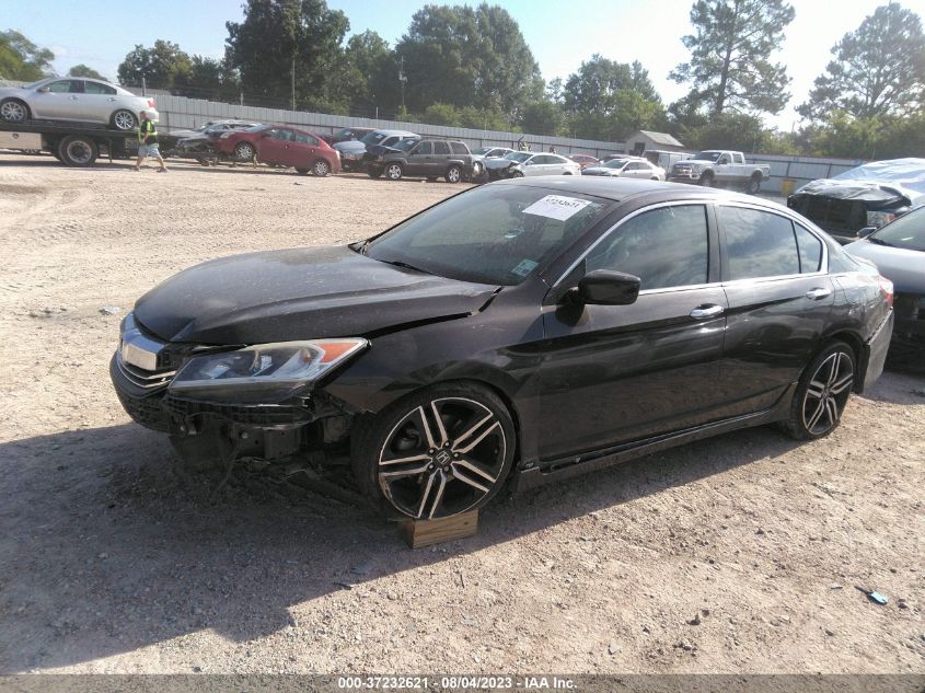 2016 HONDA ACCORD SEDAN SPORT - 1HGCR2F52GA037770