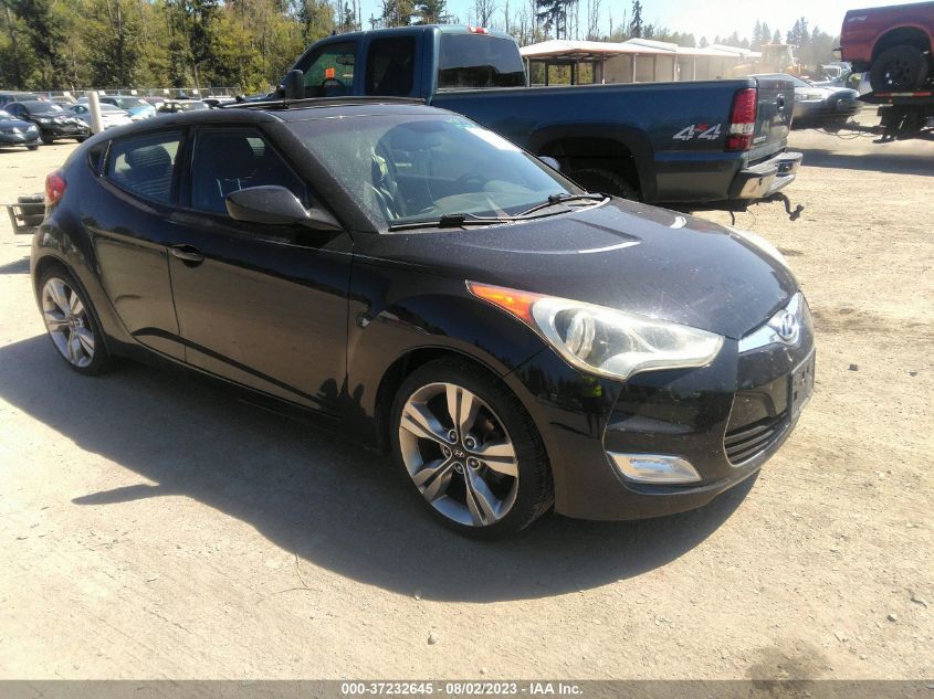 2013 HYUNDAI VELOSTER W/BLACK INT - KMHTC6AD6DU145658