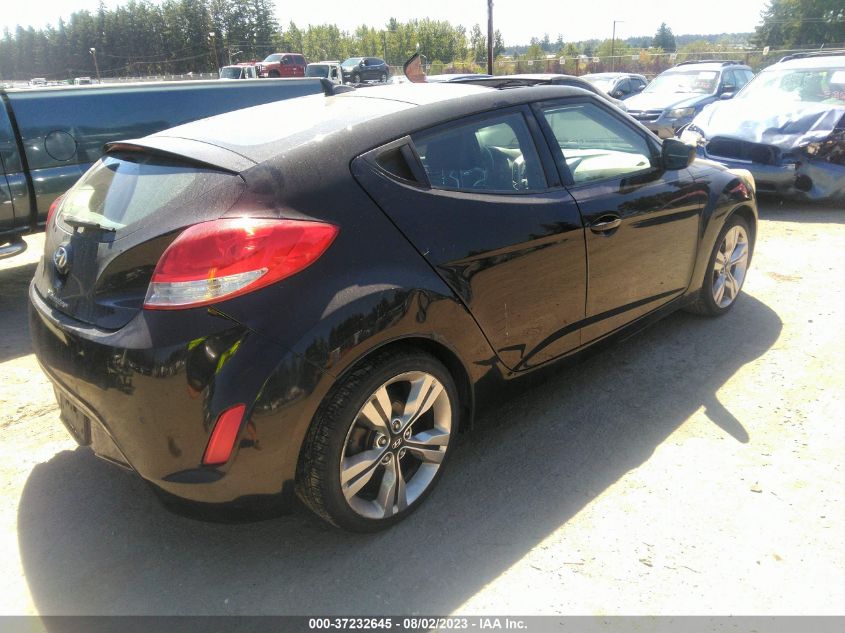 2013 HYUNDAI VELOSTER W/BLACK INT - KMHTC6AD6DU145658