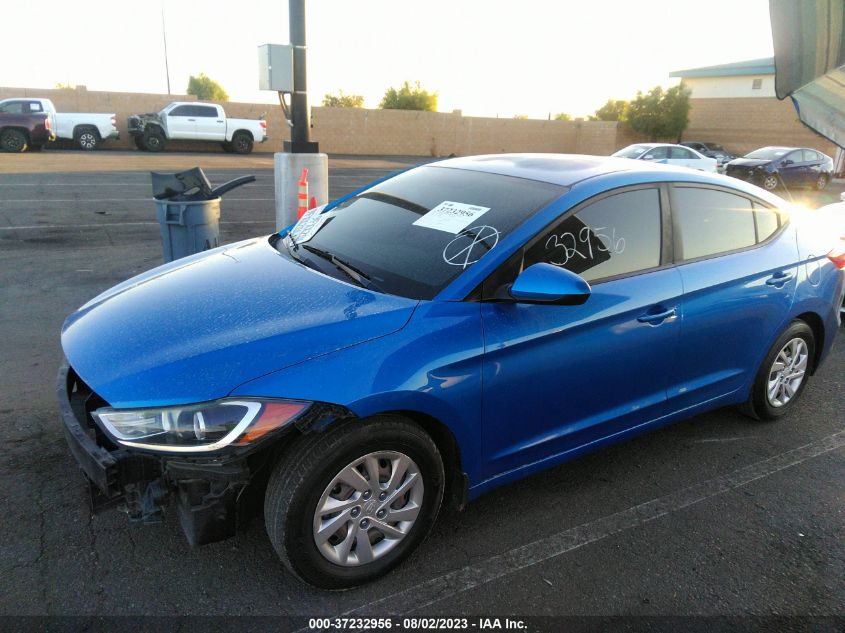 2017 HYUNDAI ELANTRA SE - KMHD74LF2HU354056