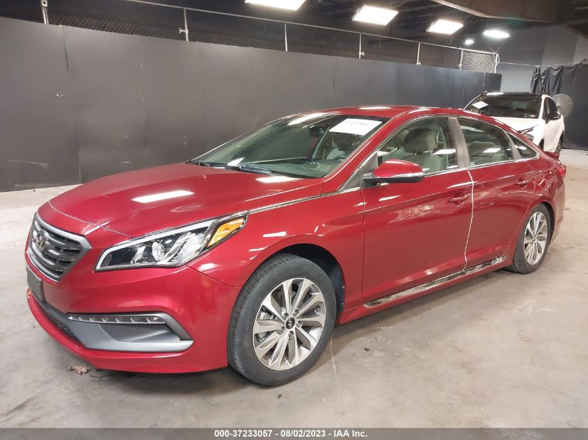 2015 HYUNDAI SONATA 2.4L SPORT - 5NPE34AF8FH029815