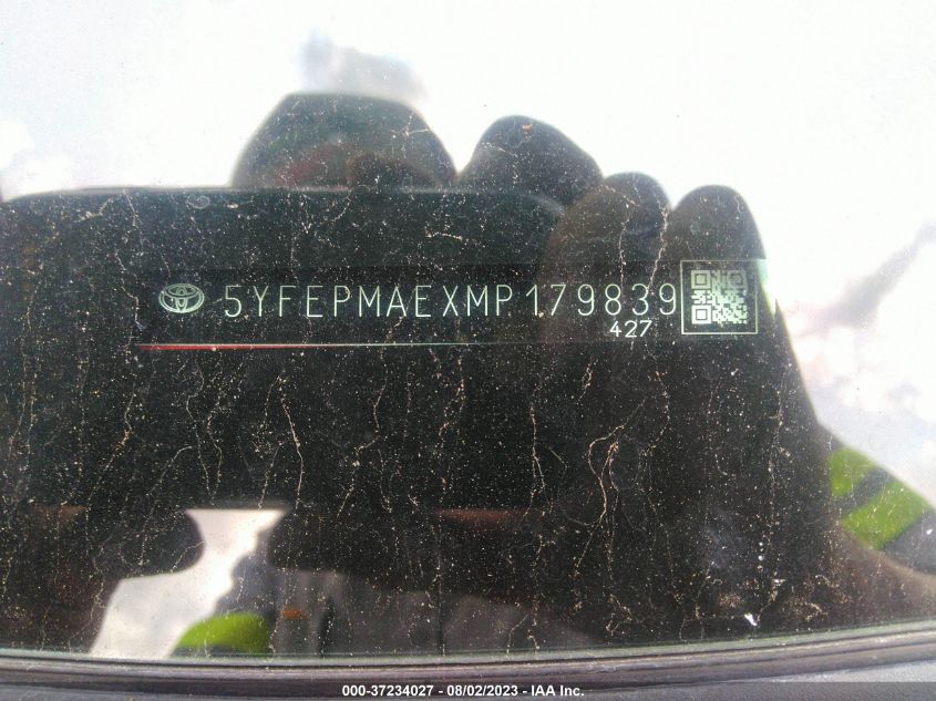 2021 TOYOTA COROLLA LE - 5YFEPMAEXMP179839