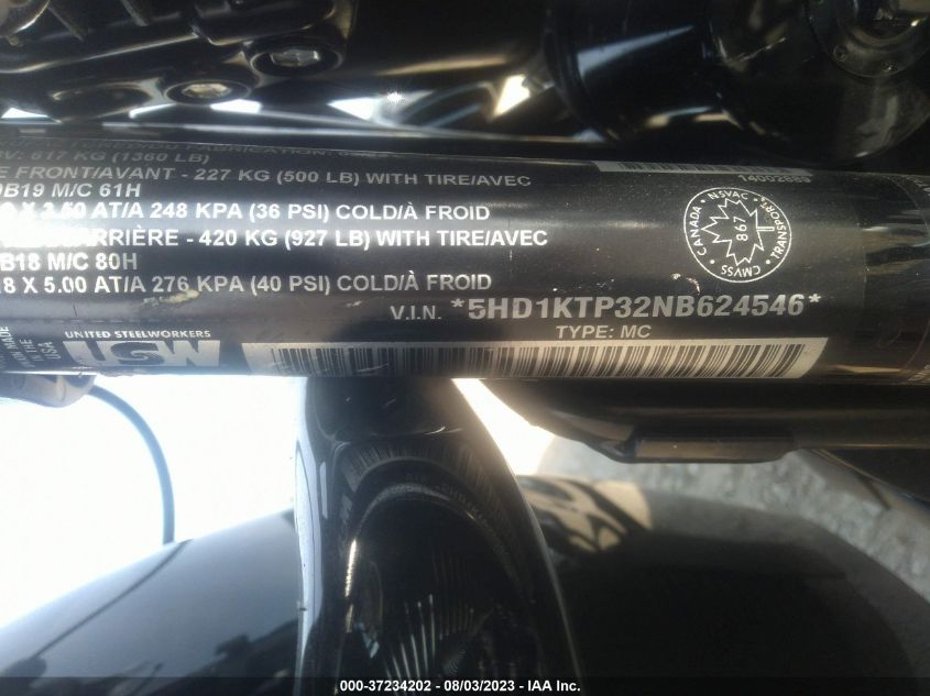 2022 HARLEY-DAVIDSON FLTRXS - 5HD1KTP32NB624546