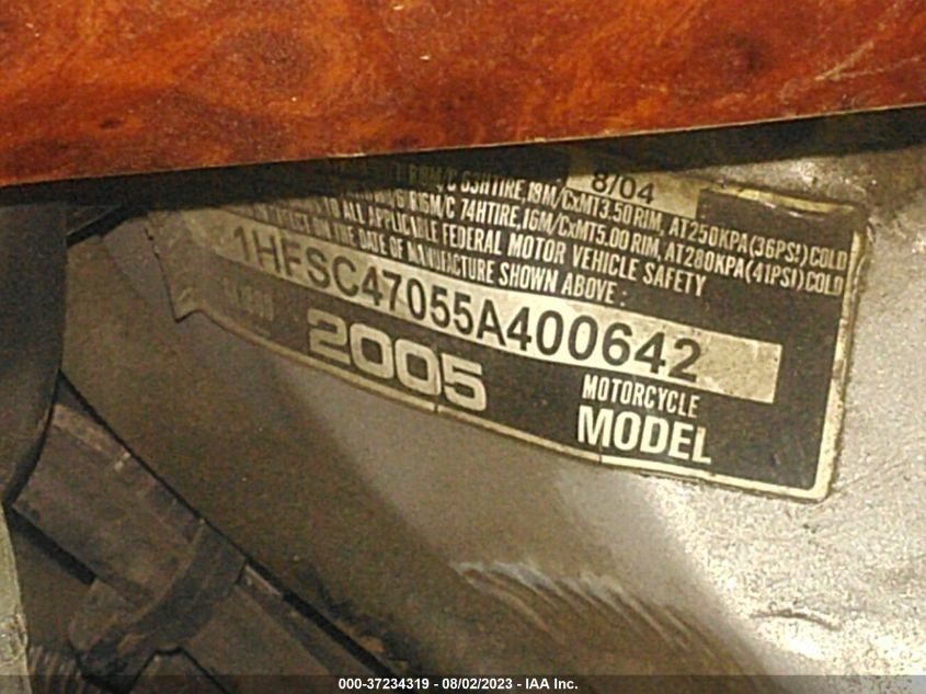 2005 HONDA GL1800 1HFSC47055A400642