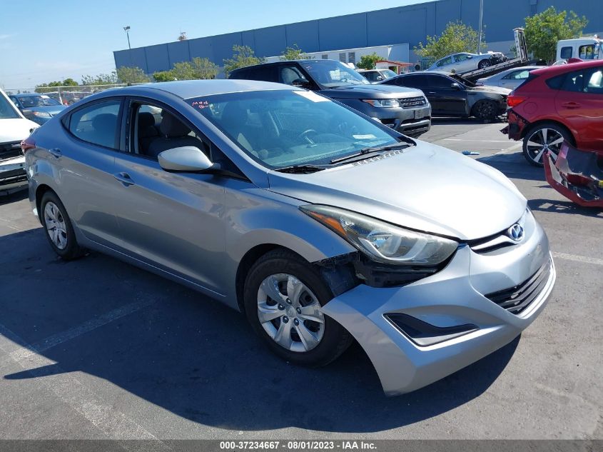 2016 HYUNDAI ELANTRA SE - 5NPDH4AE6GH700954