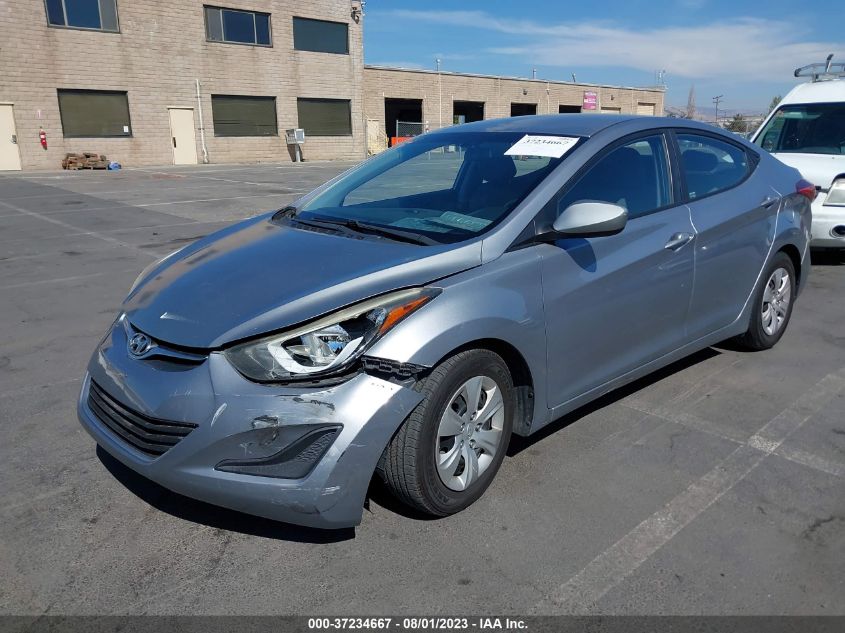 2016 HYUNDAI ELANTRA SE - 5NPDH4AE6GH700954