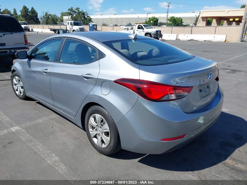 2016 HYUNDAI ELANTRA SE - 5NPDH4AE6GH700954