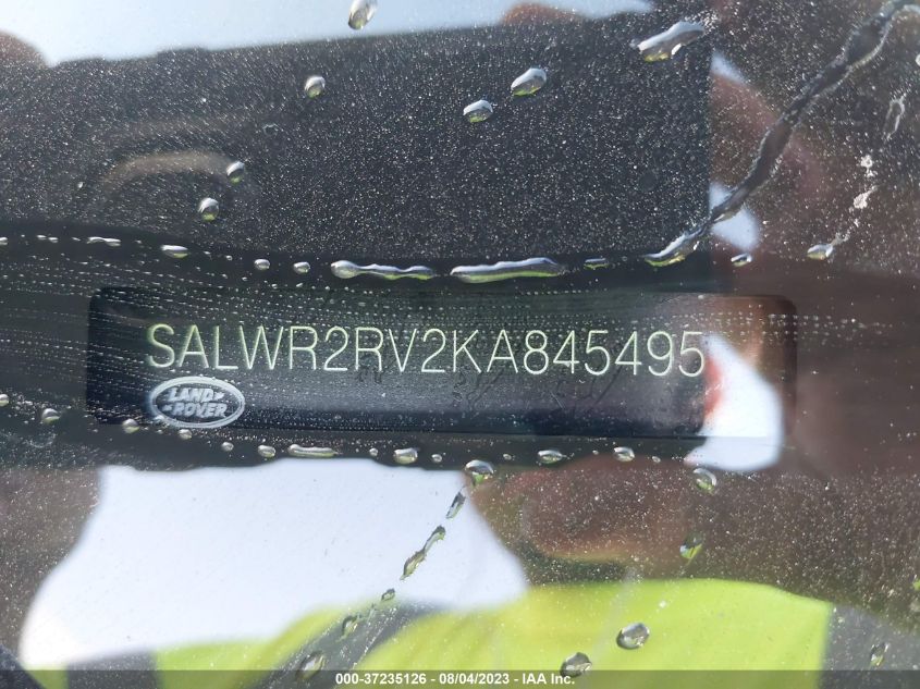 2019 LAND ROVER RANGE ROVER SPORT HSE - SALWR2RV2KA845495