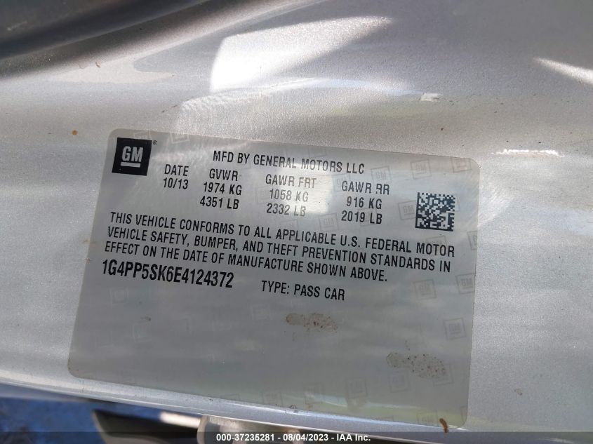 2014 BUICK VERANO - 1G4PP5SK6E4124372