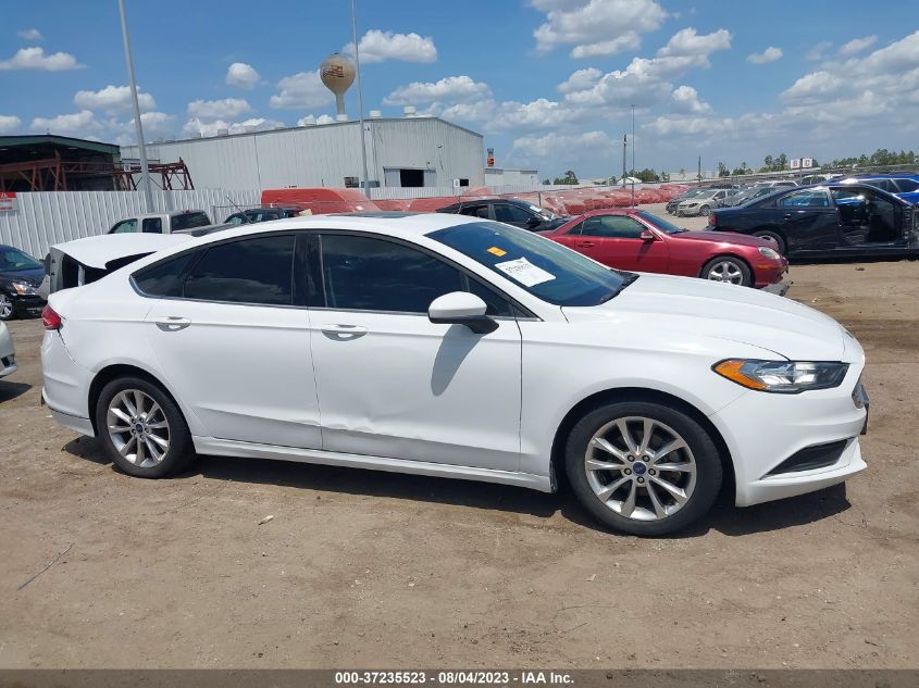 2017 FORD FUSION SE - 3FA6P0H71HR171607