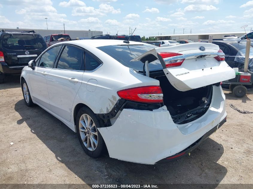 2017 FORD FUSION SE - 3FA6P0H71HR171607