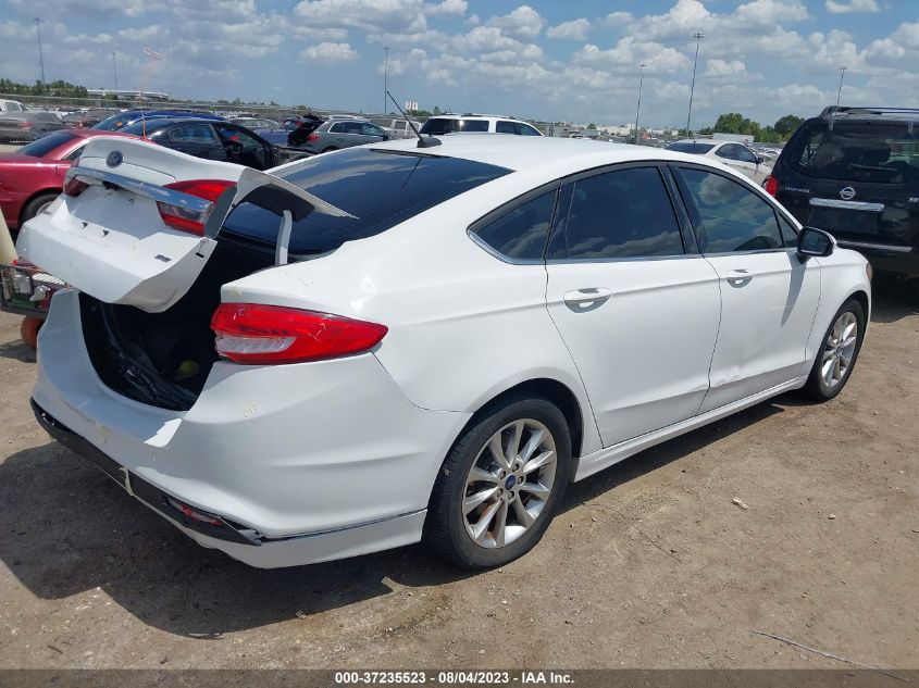 2017 FORD FUSION SE - 3FA6P0H71HR171607